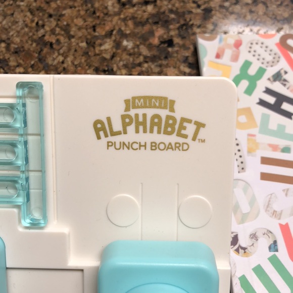 We R Memory Keepers Other We R Memory Keepers Mini Alphabet Punch Board Poshmark